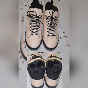 Puma Beige and Black Sneakers